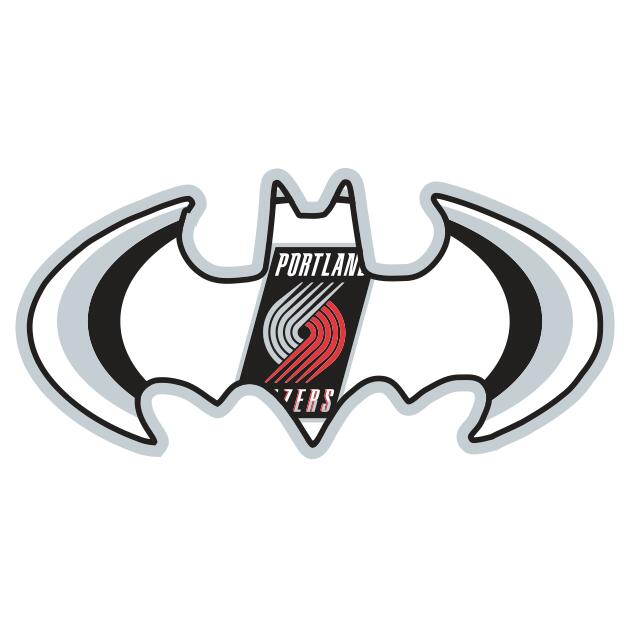 Portland Trail Blazers Batman Logo DIY iron on transfer (heat transfer) Portland Trail Blazers Batman Logo DIY iron on transfer (heat transfer)